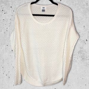Old Navy • off-white knit sweater